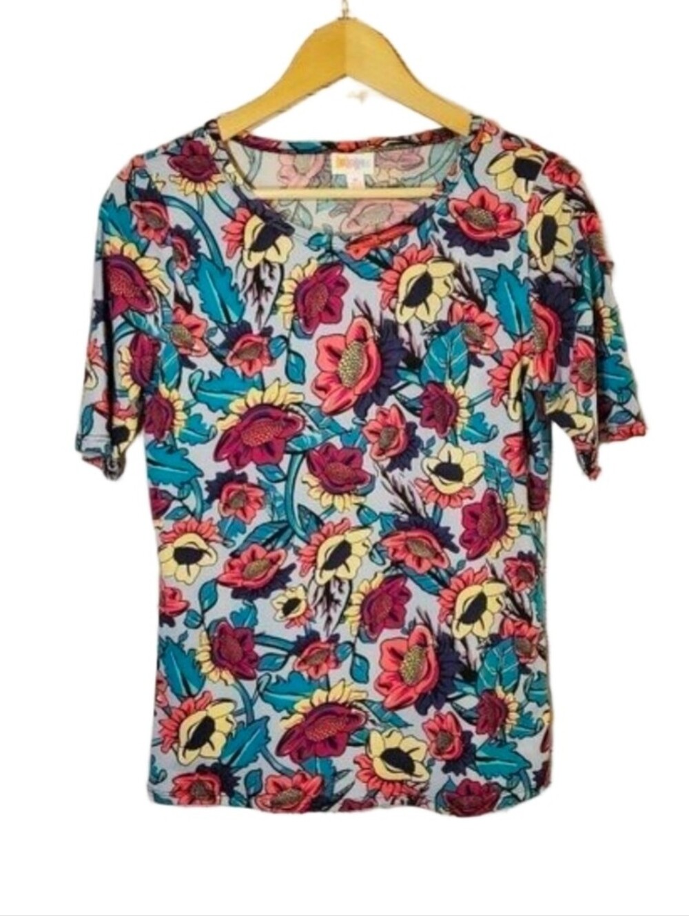 LuLaRoe bright floral tee